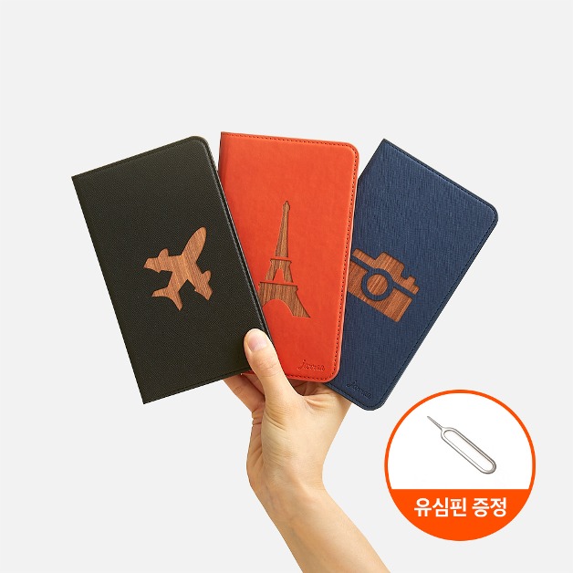 자라 여권케이스 리얼우드 여권지갑